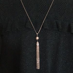 Vince Camuto pearl tassel necklace